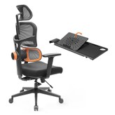 NEWTRAL NT001 Ergonomischer Stuhl + Abnehmbare Workstation-Schreibtischplatte, Schwarz