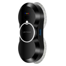 Liectroux HCR-10 Fensterputzroboter, 30 ml Wassertank, Ultraschall-Wassersprühstrahl, 2800 Pa Saugleistung, 6,8 cm ultradünnes Gehäuse
