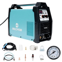 Mecpow CUT-50 Plasmaschneider, 50 A, nicht hochfrequent, 10 mm saubere Schnitte, 15 mm Trennschnitt, IGBT-Wechselrichter, 110 V/220 V Doppelspannung, Kontaktlichtbogenzündung, intelligenter Lüfter