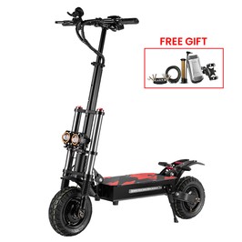 BOYUEDA S3-11 Elektroroller, 2 x 3000 W Motor, 60 V 38 Ah Akku, 11 Zoll Reifen, 85 km/h Höchstgeschwindigkeit, 120 km Reichweite, zwei hydraulische Scheibenbremsen, hydraulischer Stoßdämpfer, LCD-Display