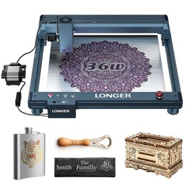 LONGER Laser B1 30W Lasergravierer/-schneider, 6-adriger Laserkopf, 450 x 440 mm Gravurbereich