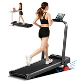 ROBORE U18F Klappbares Laufband mit 15% Steigung, 10,5 km/h Höchstgeschwindigkeit, 2,5 PS Motor, 3 Steigungsstufen, 136 kg Tragfähigkeit, LED-Anzeige, geräuscharm, für Zuhause & Büro