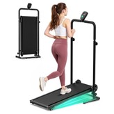 Akluer RJ401 Nicht-motorisiertes Laufband mit 5% Steigung, 3 Geschwindigkeitsstufen, 92x39cm Lauffläche, 150kg Maximalbelastung, 6-lagiges Anti-Rutsch-Band, LED-Display & Stoßdämpfung