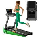 ROBORE L20 Laufband, 3,5PS Bürstenloser Motor, 15% Einstellbare Steigung, 14km/h Geschwindigkeit, 180kg Maximale Belastung, 40×107cm Laufband, LED-Anzeige & Herzfrequenz-Handläufe