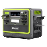 FOSSiBOT F2400 Tragbare Powerstation, 2048 Wh LiFePO4-Akku, 2400 W Ausgangsleistung, Solargenerator, 16 Ausgangsanschlüsse – Grün