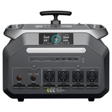 IEETek P3200 Tragbare Powerstation, 2048Wh LiFePO4-Batterie, 3200W reiner Sinuswellen-Ausgang, 6400W Spitzenleistung, 1,5 Stunden Schnellladung, 1000W Solar-Eingang, <10ms EPS-Backup, 4000+ Zyklenlebensdauer, WiFi- & Bluetooth-App-Steuerung