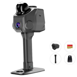 3DMakerpro Raven LiDAR-Scanner, Einzelne 12MP-Kamera, 100 m Scanreichweite, 150.000 Punkte/s, 360°×40° Sichtfeld, 4K-Echtfarberfassung, 32 GB Speicher, 12000-mAh-Akku, Wi-Fi 5, USB-C PD 65W
