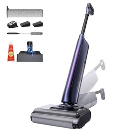 Ultenic AC1 TriFLex Nass- und Trockensauger, 150W Motor, 2600mAh Akku, 60 Minuten Laufzeit, 800ml Tank, 3 Reinigungsmodi, Selbstreinigungssystem, 180° ° Flache Reichweite, Randlose Reinigung