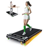 Akluer 480L-A Laufband mit Steigung, 2,5 PS starkes Untertisch-Laufband mit Fernbedienung, LED-Anzeige, max. Tragfähigkeit 150kg