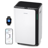 HUMILABS 20L Luftentfeuchter, Wi-Fi- & App-Steuerung, 24-Stunden-Timer, 4,5L Wassertank & Ablaufschlauch, 3 Modi, Abdeckungsbereich 60㎡