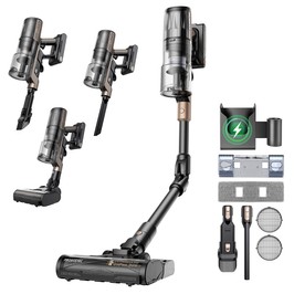Proscenic P20 OnePass Akku-Staubsauger, 70000Pa Saugkraft, 70 Minuten Laufzeit, 680W bürstenloser Motor, 180° Biegsames Rohr, Nass- und Trockenreinigung mit zusätzlichem Wassertank