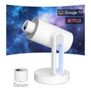 ETOE Starfish Plus-Projektor, integriertes Google TV, 140°-Drehung, natives 1080p, 300 ANSI, 4K-Dekodierung, WideVine L1, Touch-Nachtlicht, automatische Trapezkorrektur und Autofokus