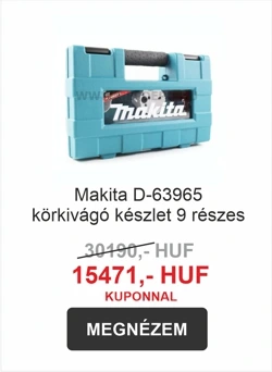 Makita D-63965 9 részes körkivágó készlet kék hordtáskában, akciós ár és kuponnal