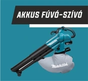 Makita akkumulátoros fúvó-szívó kertiporszívó levelek gyűjtőtartállyal