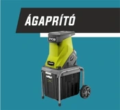 Kompakt kerti ágaprító kerekes gyűjtőtartállyal, zöld-fekete kivitel