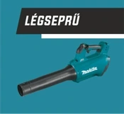 Makita kézi légseprű (lombfúvó), türkiz-fekete, kerti levelek és törmelék gyors eltávolításához