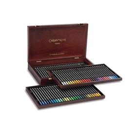  CARAN D'ACHE® MUSEUM AQUARELLE Aquarellstifte, 84er Holzkoffer