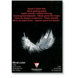  Clairefontaine ETIVAL Color Zeichenblock Schwarz