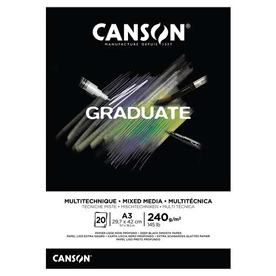  CANSON® Graduate Mixed Media Black Block