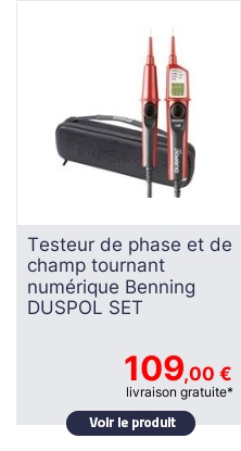 Benning DUSPOL digital SET Phasen und Drehfeldprfer