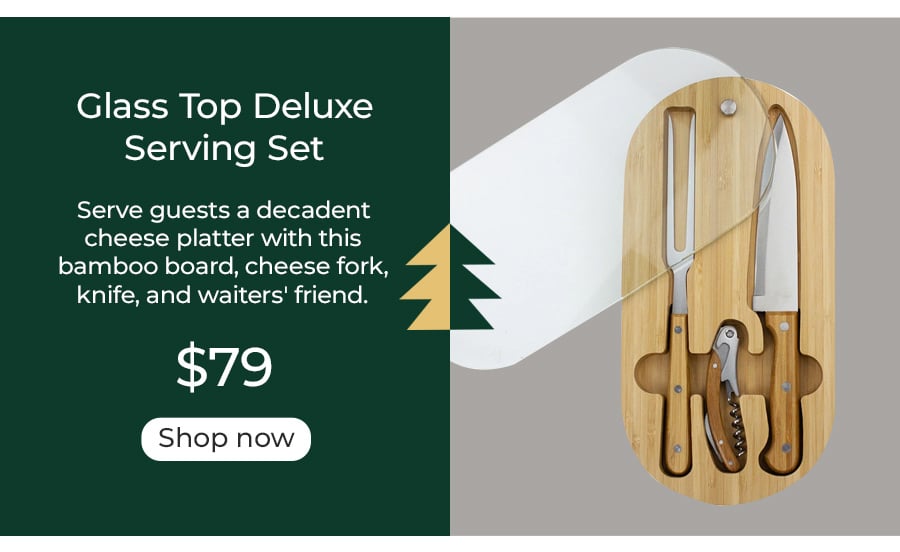 Glass Top Deluxe Serving Set