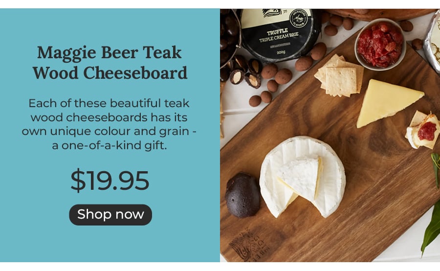 Maggie Beer Teak Wood Cheeseboard