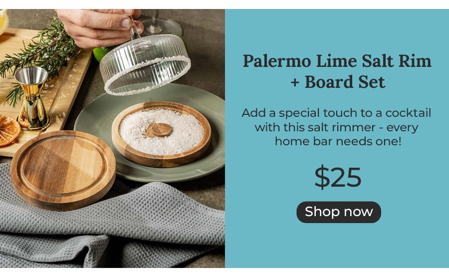 Palermo Lime Salt Rim + Board Set
