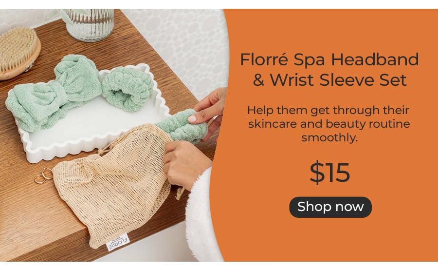 Florré Spa Headband & Wrist Sleeve Set