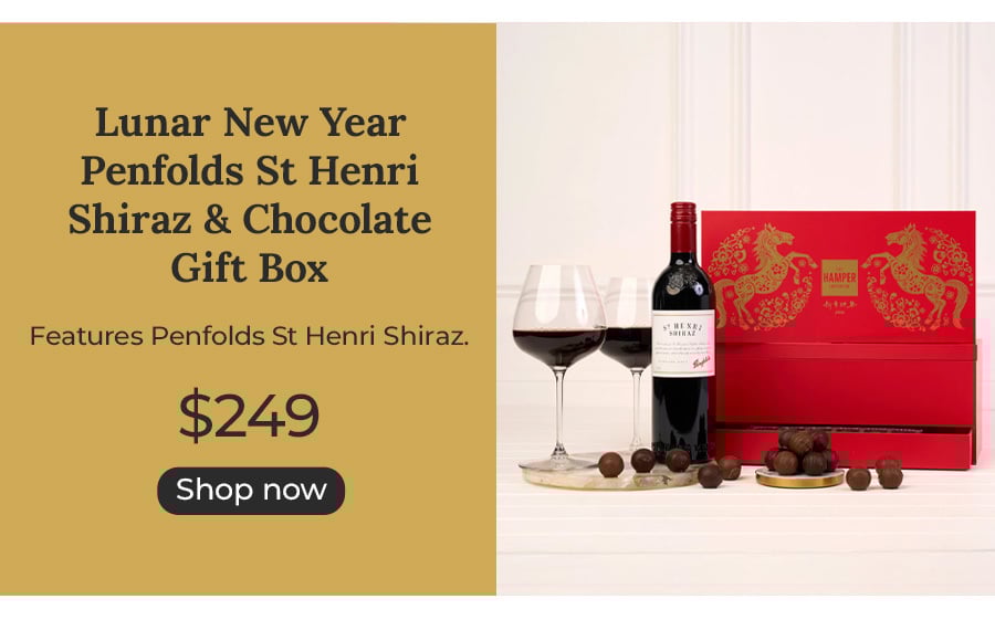 Lunar New Year Penfolds St Henri Shiraz & Chocolate Gift Box
