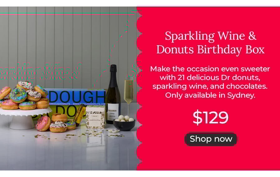 Sparkling Wine & Donuts Birthday Box