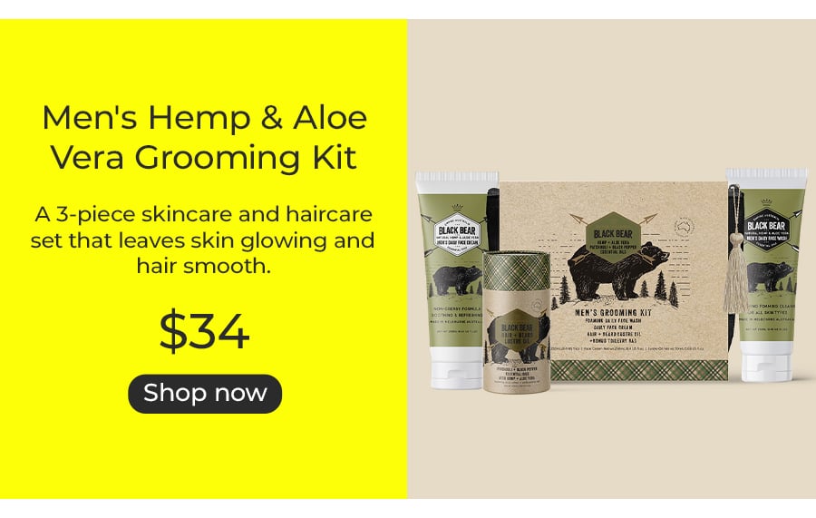 Men's Hemp & Aloe Vera Grooming Kit
