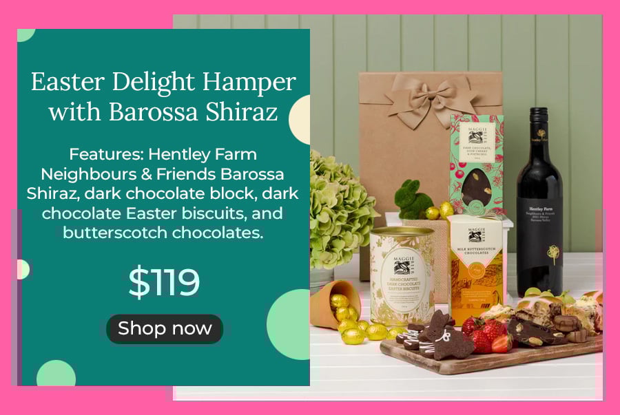 Easter Delight Hamper with Barossa Shiraz