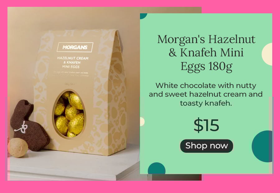 Morgan's Hazelnut & Knafeh Mini Eggs 180g