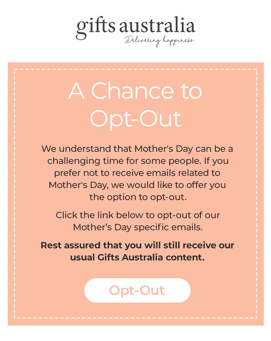 A Chance to Opt-Out