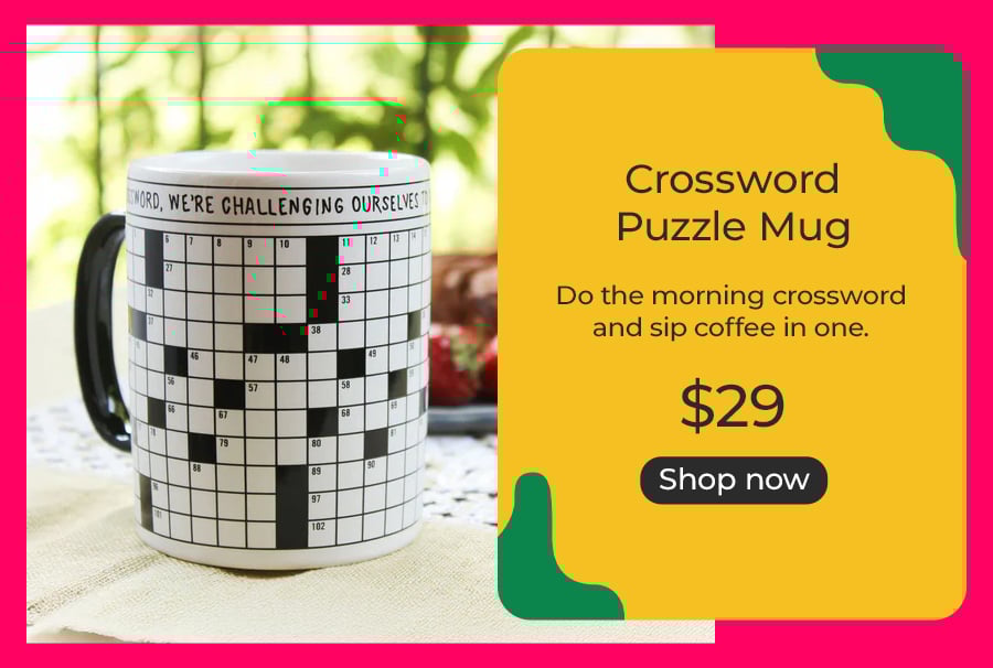Crossword Puzzle Mug