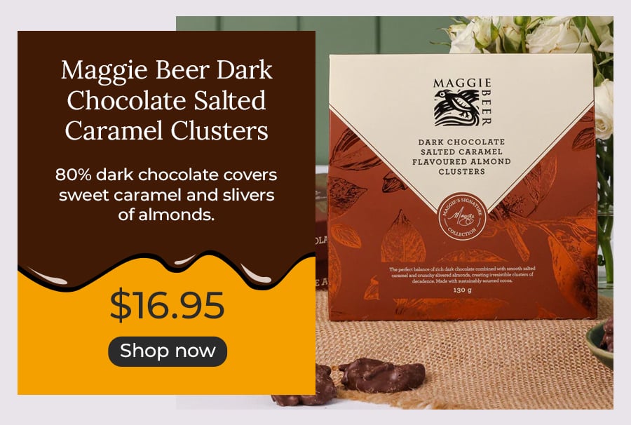 Maggie Beer Dark Chocolate Salted Caramel Clusters
