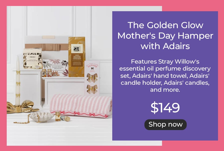 The Golden Glow Mother's Day Hamper with Adairs