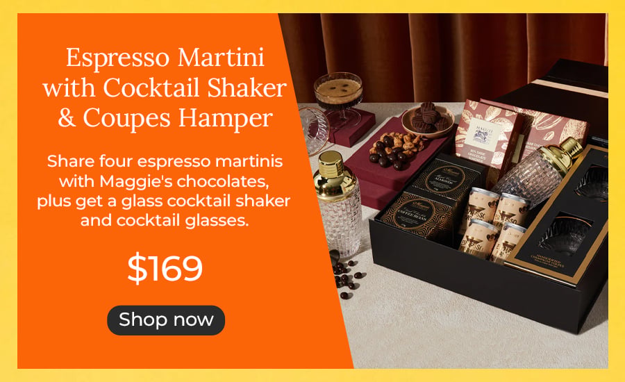 Espresso Martini with Cocktail Shaker & Coupes Hamper