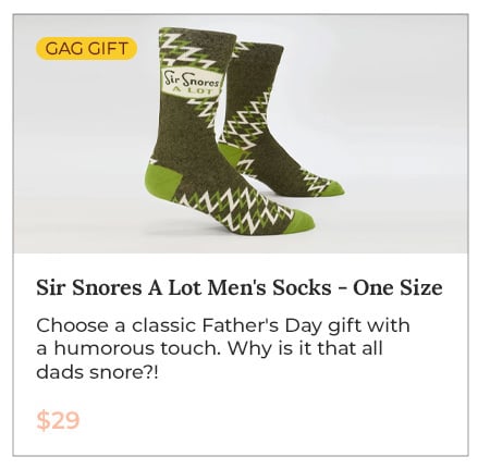 Sir Snores A Lot Men's Socks - One Size