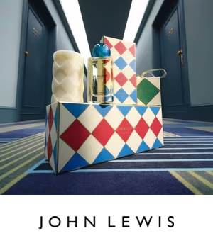 John Lewis - Jo Malone gift set surrounded by festive boxes