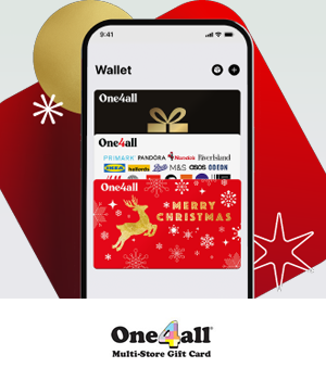 One4all - One4All wallet app displayed on phone screen