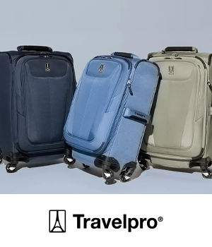 Travelpro - Selection of suitcases in navy, blue and olive