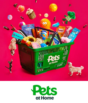 Pets at Home: Shopping basket filled with pet toys, treats and more