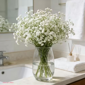 Picture of faux spring flowers in a vase