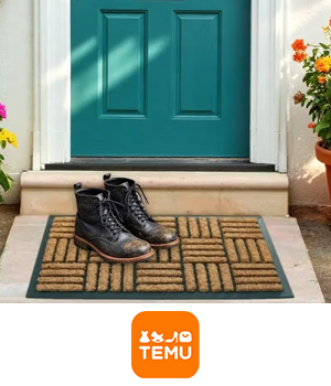 Temu - Doorstep with textures doormat