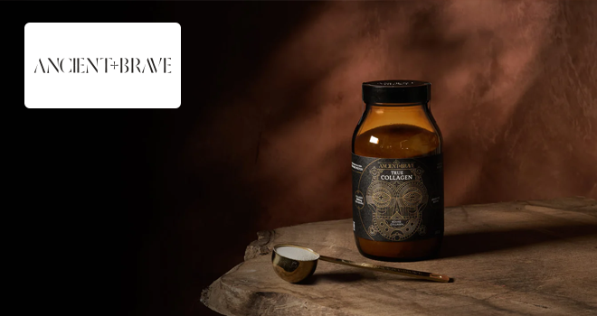 Ancient + Brave - Container of Collagen with scoop