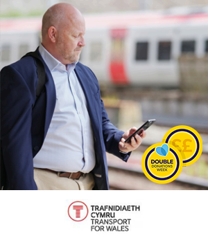 Transport for Wales - Man wearing a suit at train station