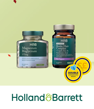 Holland & Barrett - Image of health and wellness product containers