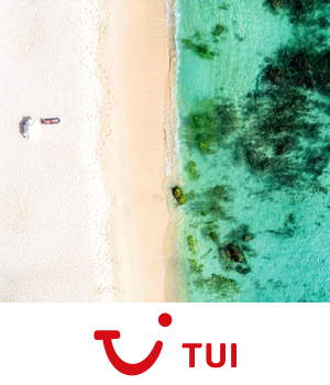 TUI - Beach with clear turquoise water