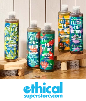 Ethical Superstore - Variety of Faith in Nature branded body washes
